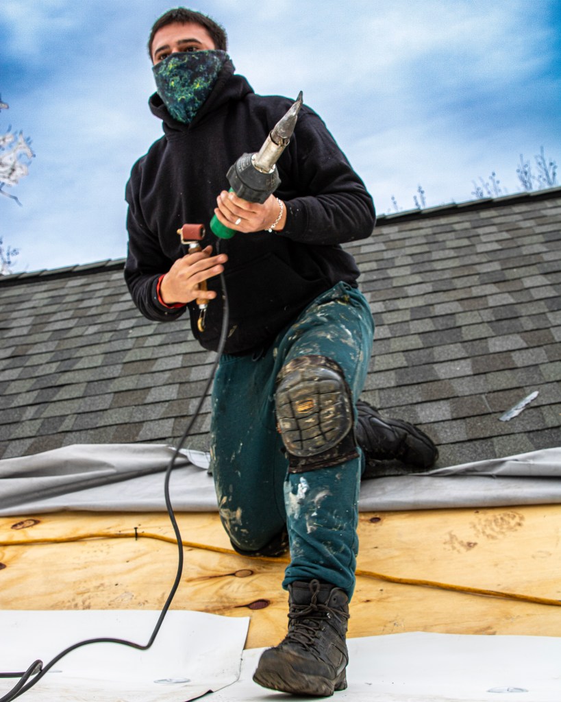 Commercial structural wood replacement and exterior rehabilitation in progress for multifamily property capital improvement project