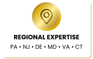 Regional Expertise Icon – PA, NJ, DE, MD, VA, CT