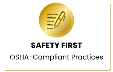 Safety First Icon – OSHA Compliant Practices